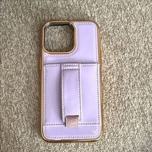 Elegant Lavender Phone Case with Gold Accents